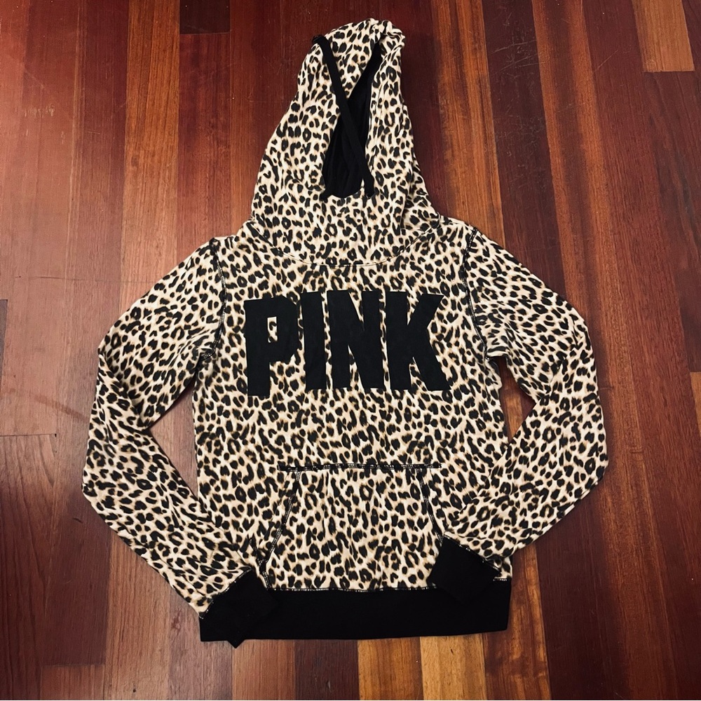 PINK Victoria's Secret Leopard Print Hoodie